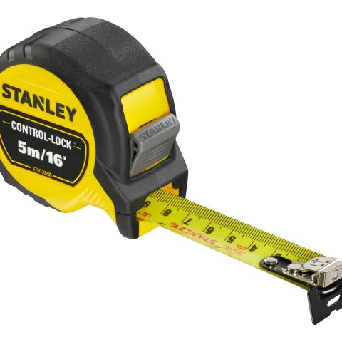 Stanley STHT37235-5 CONTROL-LOCK™ Pocket Tape 5m/16ft (Width 25mm)