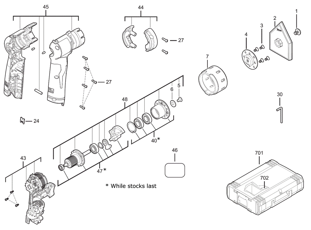 Milwaukee M12FDSS-0B SPOT SANDER spare parts