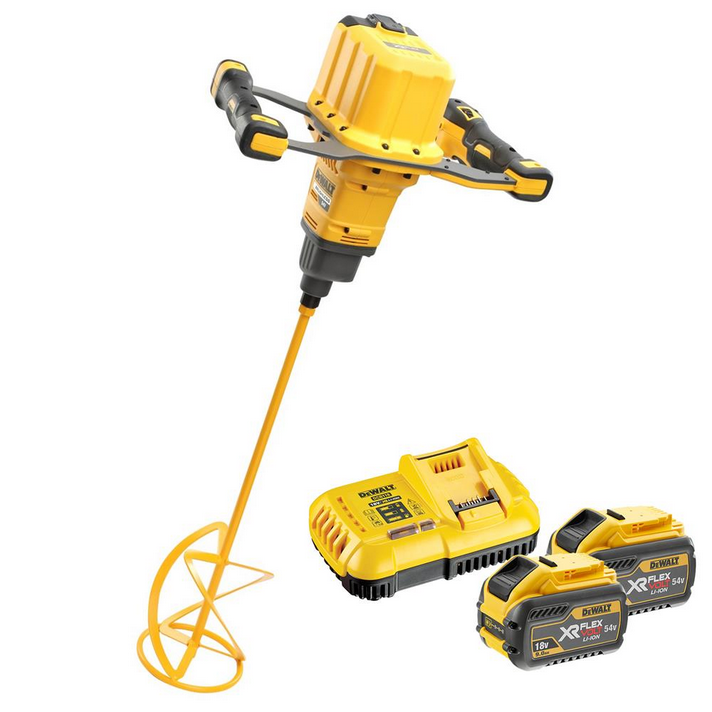 Dewalt DCD240X2 XR FlexVolt Paddle Mixer 54V kit 2 x 9.0Ah Li-ion