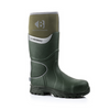 Buckbootz BBZ8000 S5 Green 360° High Visibility Neoprene/Rubber Safety Wellington Boot with Ankle Protection