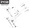 Ryobi RY18PCA patio cleaner + wire brush spare parts