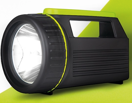 Luceco LILSP20G65 LED rechargeable 5W 200 lumen traditional spotlight torch