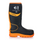 Buckbootz BBZ8000BKOR Buckbootz Safety Wellington, Black / Hi-Vis Orange