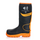Buckbootz BBZ8000BKOR Buckbootz Safety Wellington, Black / Hi-Vis Orange