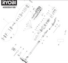 Ryobi RSVS18BL-0 18V BRUSHLESS STICK VAC spare parts