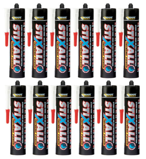Everbuild Stixall Extreme Power Cartridge Black 290ml 483107x12 12 pack