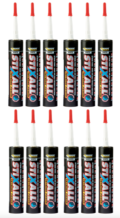 Everbuild Stixall Extreme Power Cartridge White 290ml 483110x12 12 pack