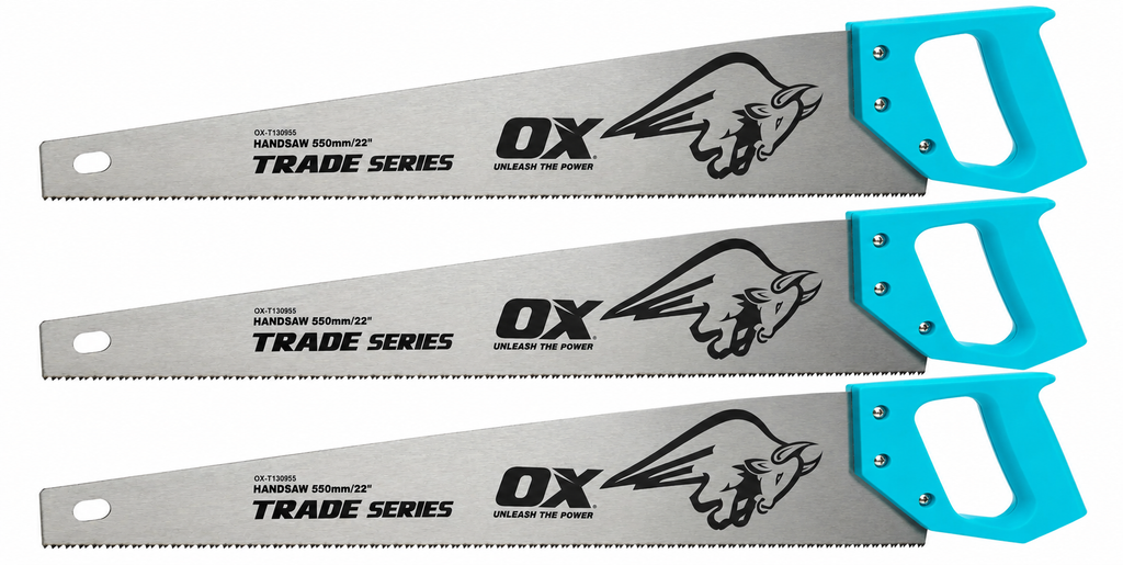 OX OX-T130955 Trade Hand Saw 22 Inch / 550mm - 3 PACK