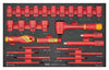 Teng Tools TEFXV28 Insulated Socket & Screwdriver Set FOAM3 28 Pieces