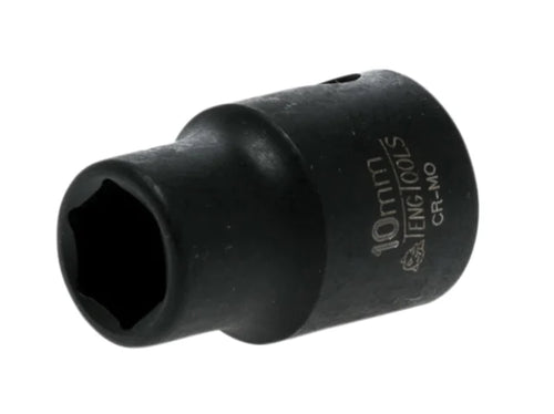 Teng tools 980510 Impact Socket Hexagon 6-Point 3/8in Drive 10mm
