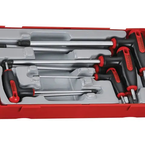 Teng Tools Metric Hex T-Handle Driver Set, 7 Piece TTHEX7