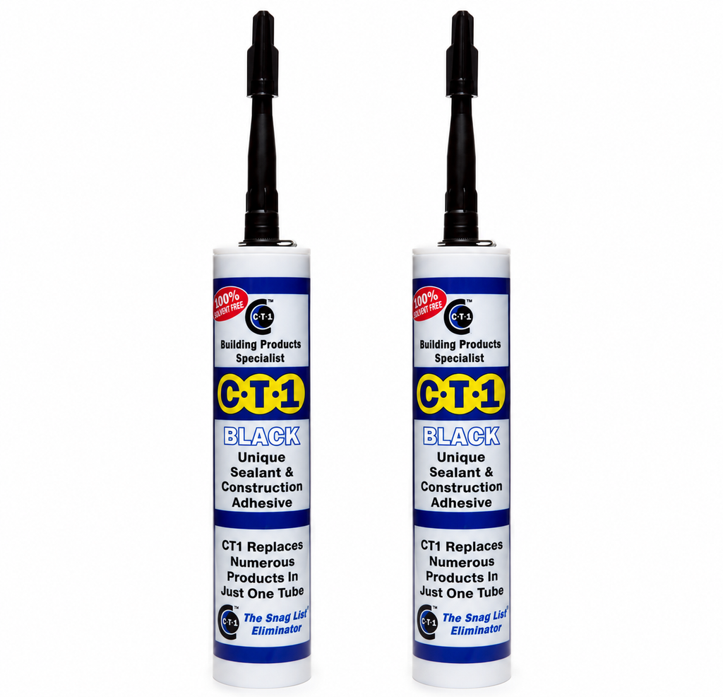 CT1 Black TRIBRID® Multi Purpose Sealant & Adhesive - 290ml 2x535106 twin pack