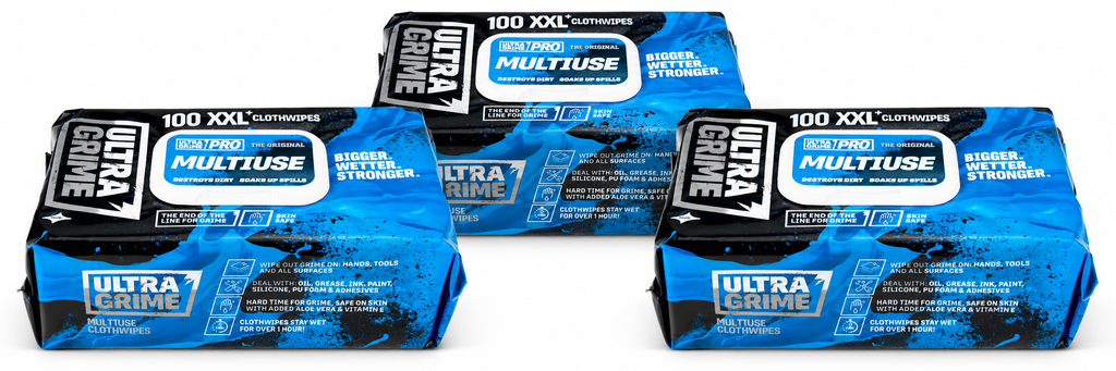 UltraGrime® Pro: Multiuse 100 pack XXl wipes 5900 3pc Triple pack