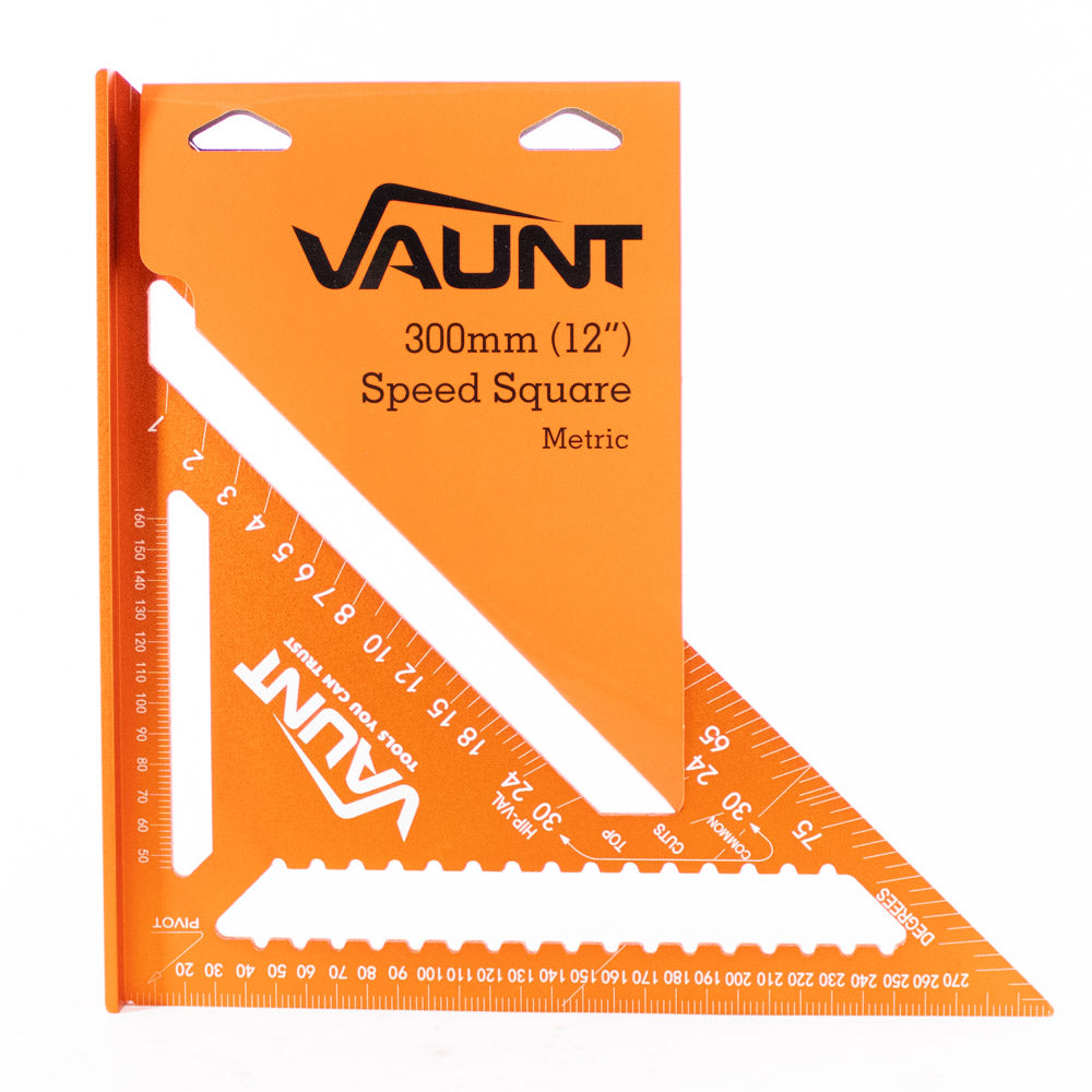 Vaunt V1149011 300mm Aluminium Rafters Metric Speed Square