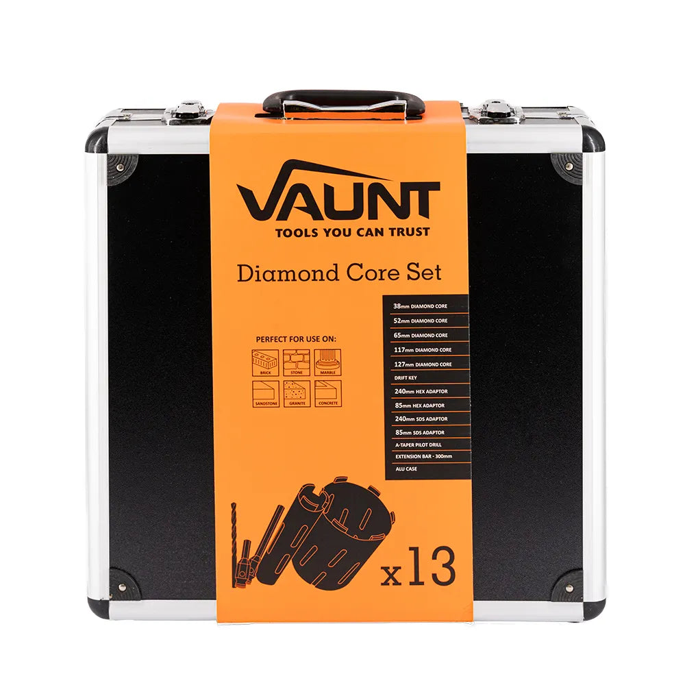 Vaunt  V1319000 13 Piece Diamond Core Set with Aluminium Case