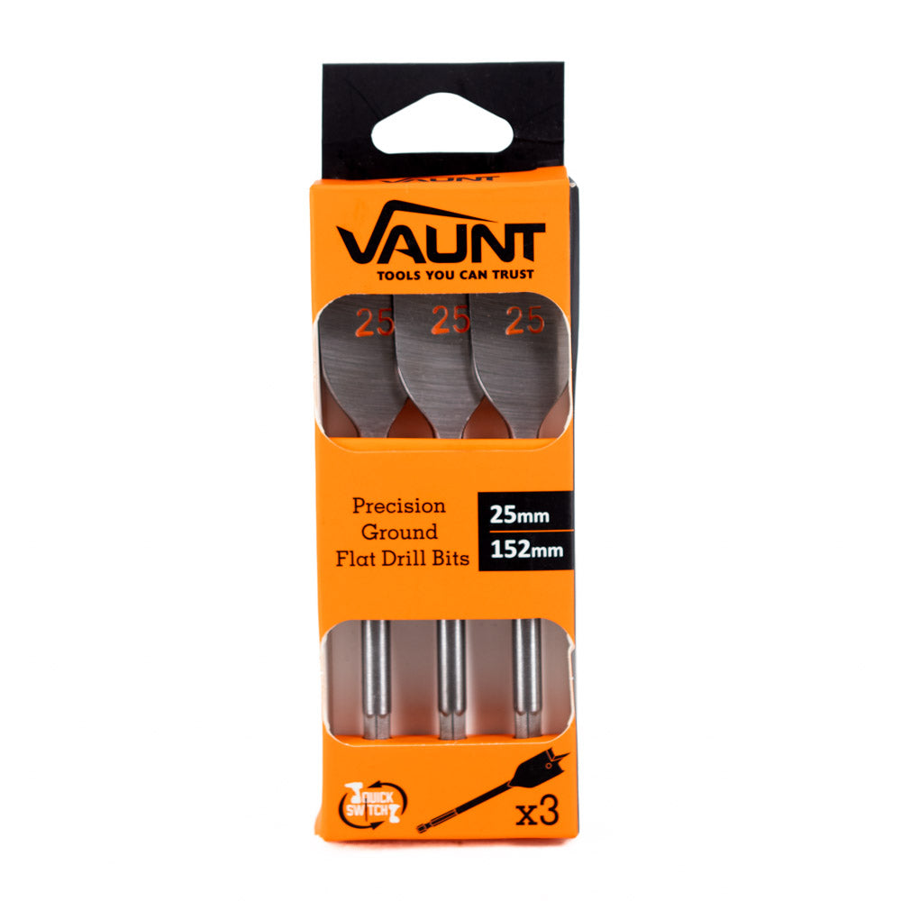 Vaunt V1321005 Flat Bit 25mm – Pack of 3