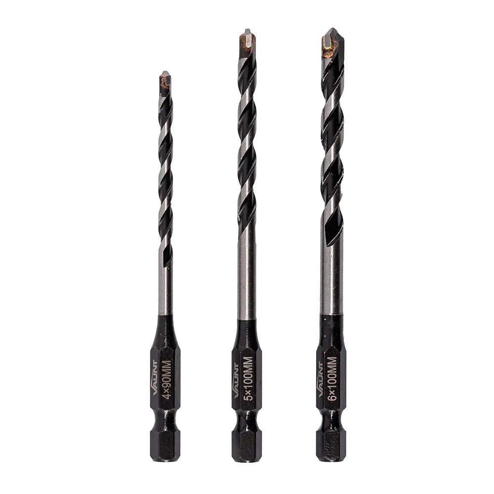 Vaunt  V1327014 Multi-Constriction Drill Bit Set – 4mm, 5mm, 6mm x 90/100mm – 3 Piece