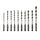 Vaunt V1327020 Vaunt 10 Piece Multi-Construction Drill Bit Set