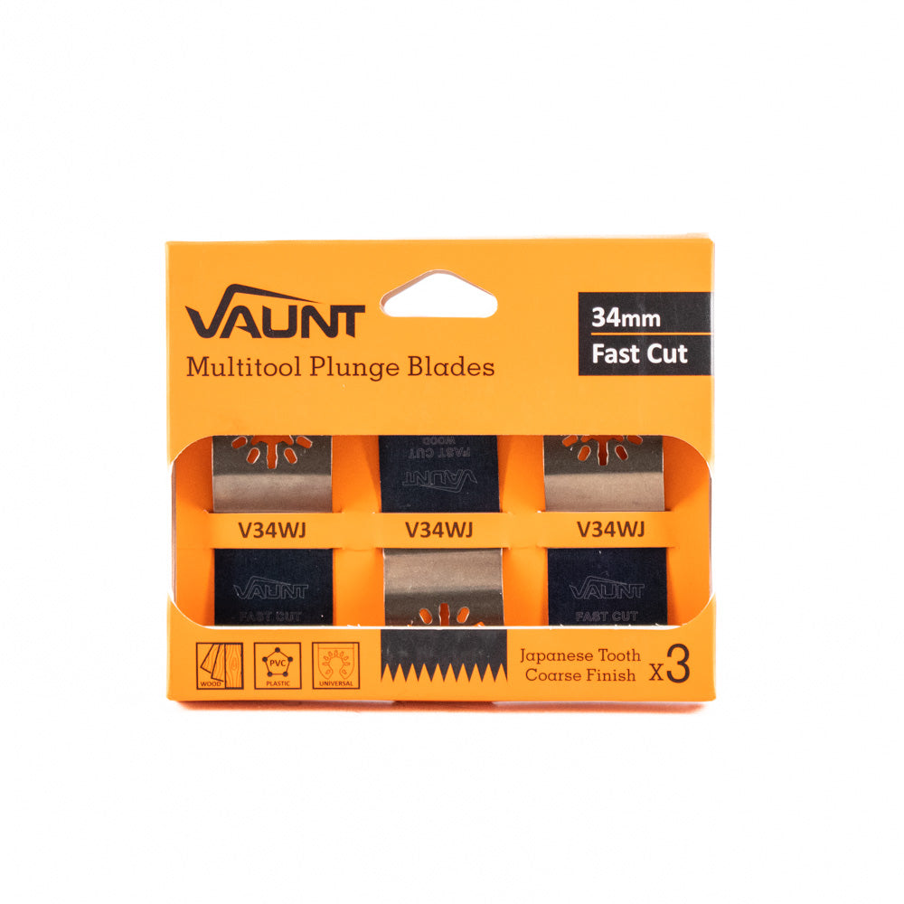 Vaunt  V1349060 Premium 34mm Japanese Tooth Multi Tool Blade – Pack of 3