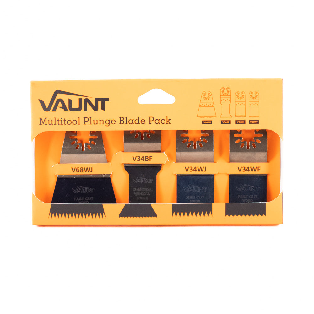 Vaunt  V1349080 Premium Assorted Multi Tool Blade Pack – Pack of 4