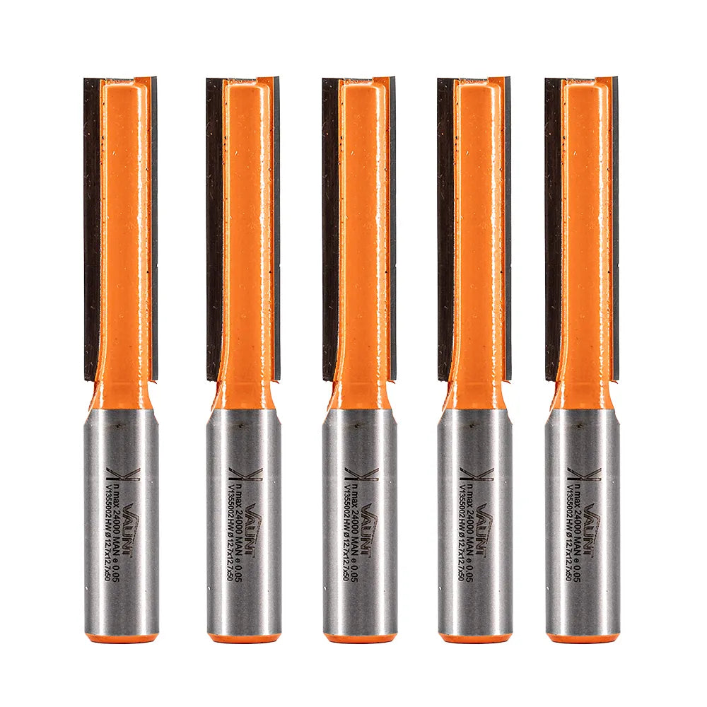 Vaunt  V1355002 Straight Router Cutter Set 1/2″ Shank – Pack of 5 (TR17 12.7mm x 50mm)