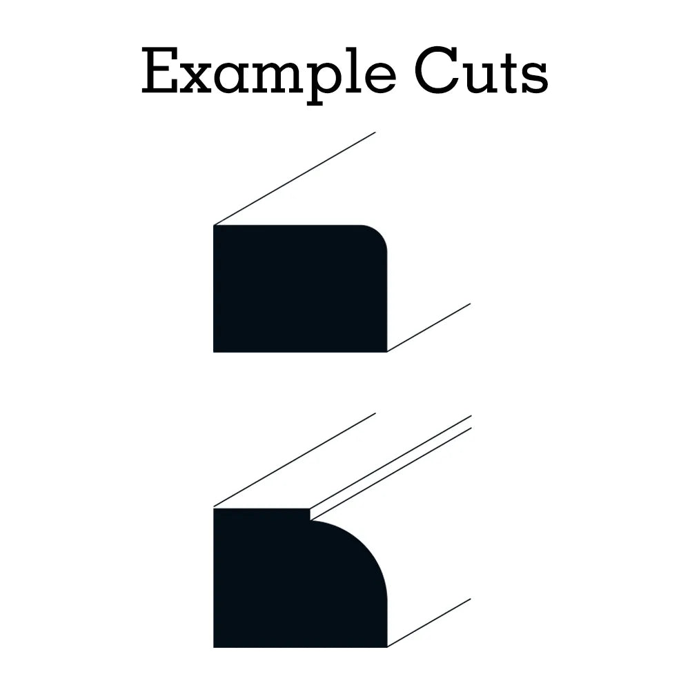 Vaunt  V1355005 Rounding Over Router Cutter Set 1/4″ Shank – 3 Piece