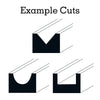 Vaunt V1355007 Vaunt Mixed Router Cutter Set 1/4″ Shank – 3 Piece (Straight, Round, V Groove)