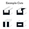 Vaunt v1355015 Straight Router Cutter Set 1/4″ Shank – Pack of 5 (TR12 12mm x 70mm)