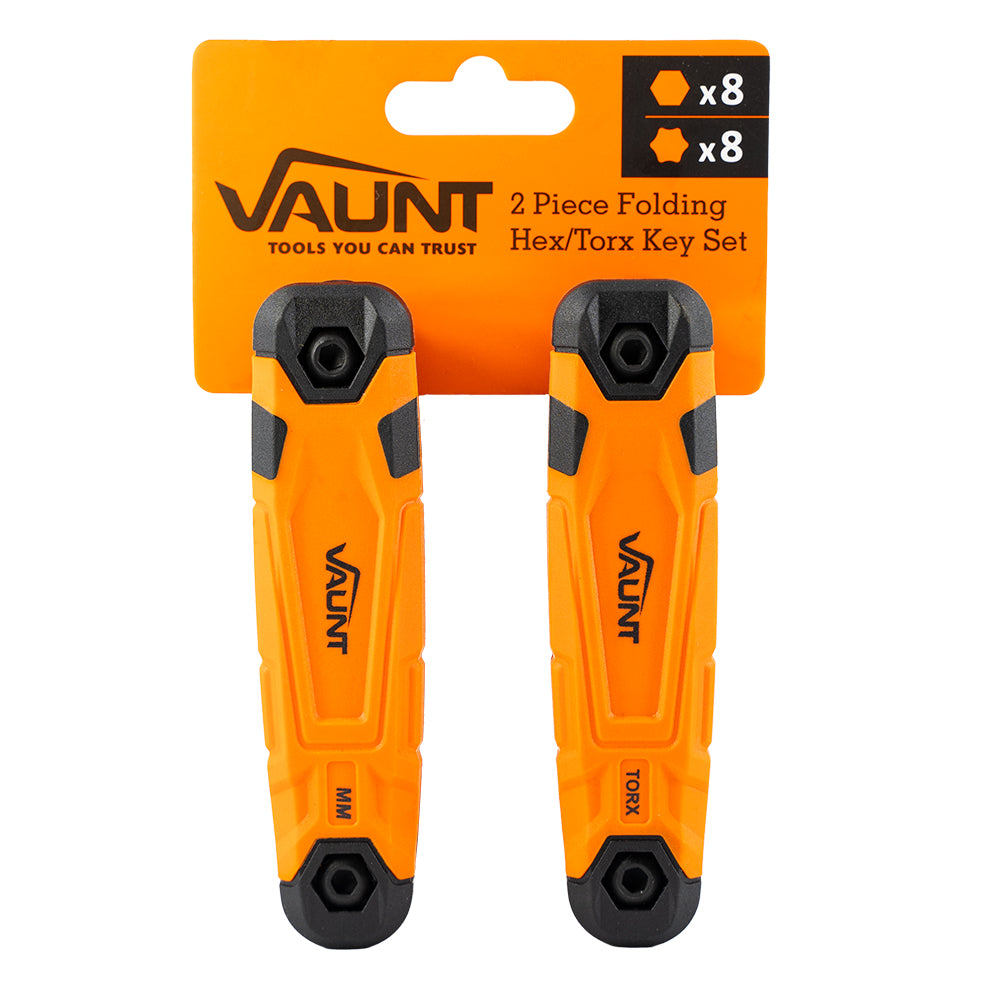 Vaunt V1422002 Metric and Torx 16 Piece Folding Hex Key Set