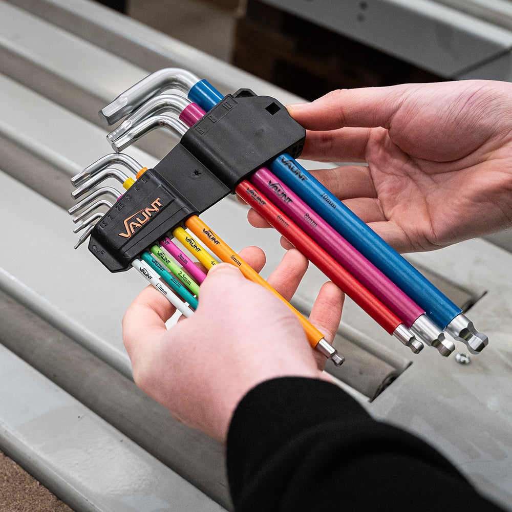 Vaunt v1422005 9 Piece Colour Coded Ball-End Hex Key Set