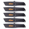 Vaunt V1423006 Black Retractable Utility Knife – Pack of 5