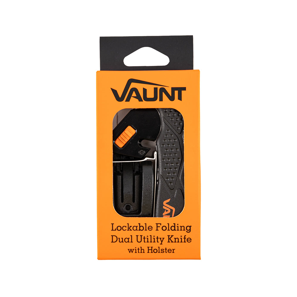 Vaunt V1423007 Vaunt Folding Utility Knife with Holster