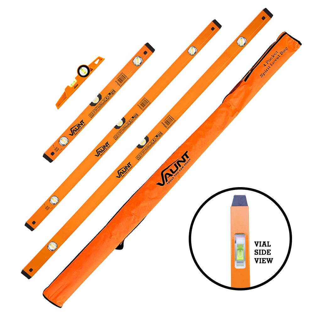 Vaunt  V1424021 5 Piece Multi-View Box Beam Spirit Level Set