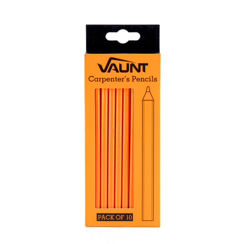 Vaunt V1428001 Medium Carpenters Pencils – Pack of 10