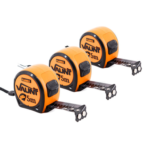 Vaunt V1456010 Premium 5m Metric Compact Tape Measure – Pack of 3