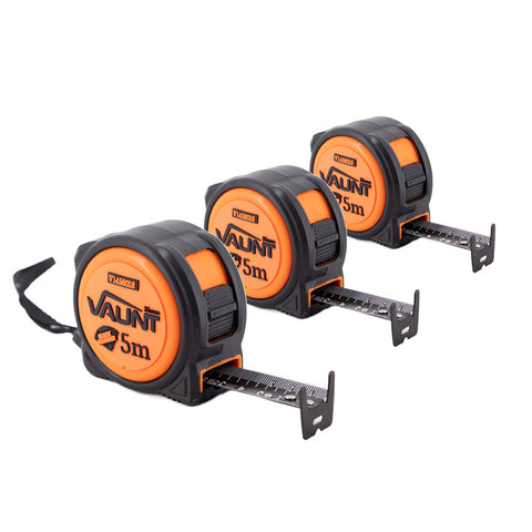 Vaunt V1456015 Premium 5m Metric Heavy Duty Tape Measure – Pack of 3