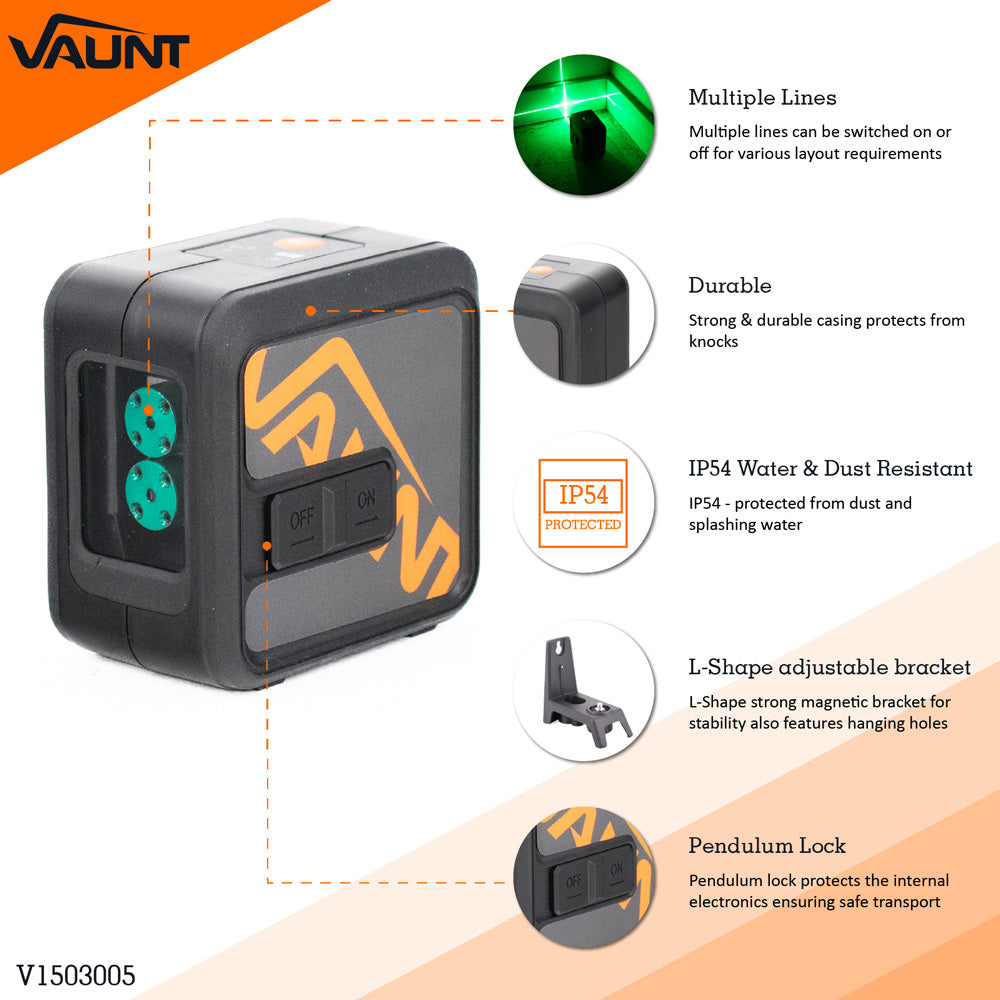 Vaunt  V1503005 Green Cross Line Laser Kit
