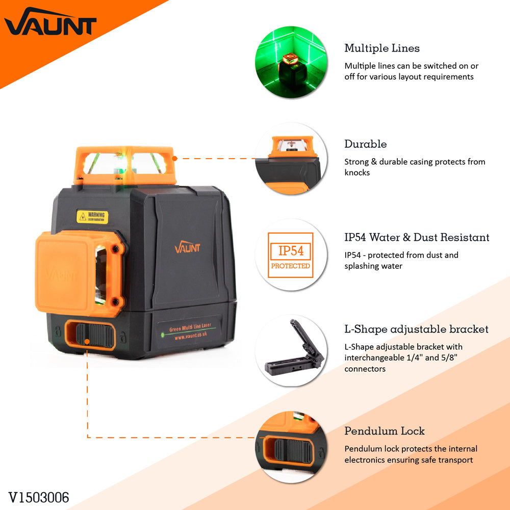 Vaunt V1503006 Green Multi Line Laser