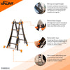 Vaunt V2002010 Vaunt 4 Tread Telescopic Multi-Purpose Ladder