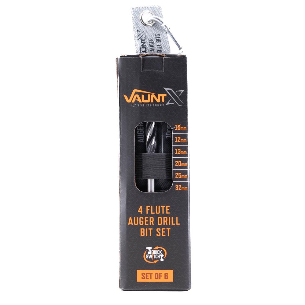 Vaunt X  X1315019 Auger Drill Bit Set 4 Flute 165mm – 6 Piece