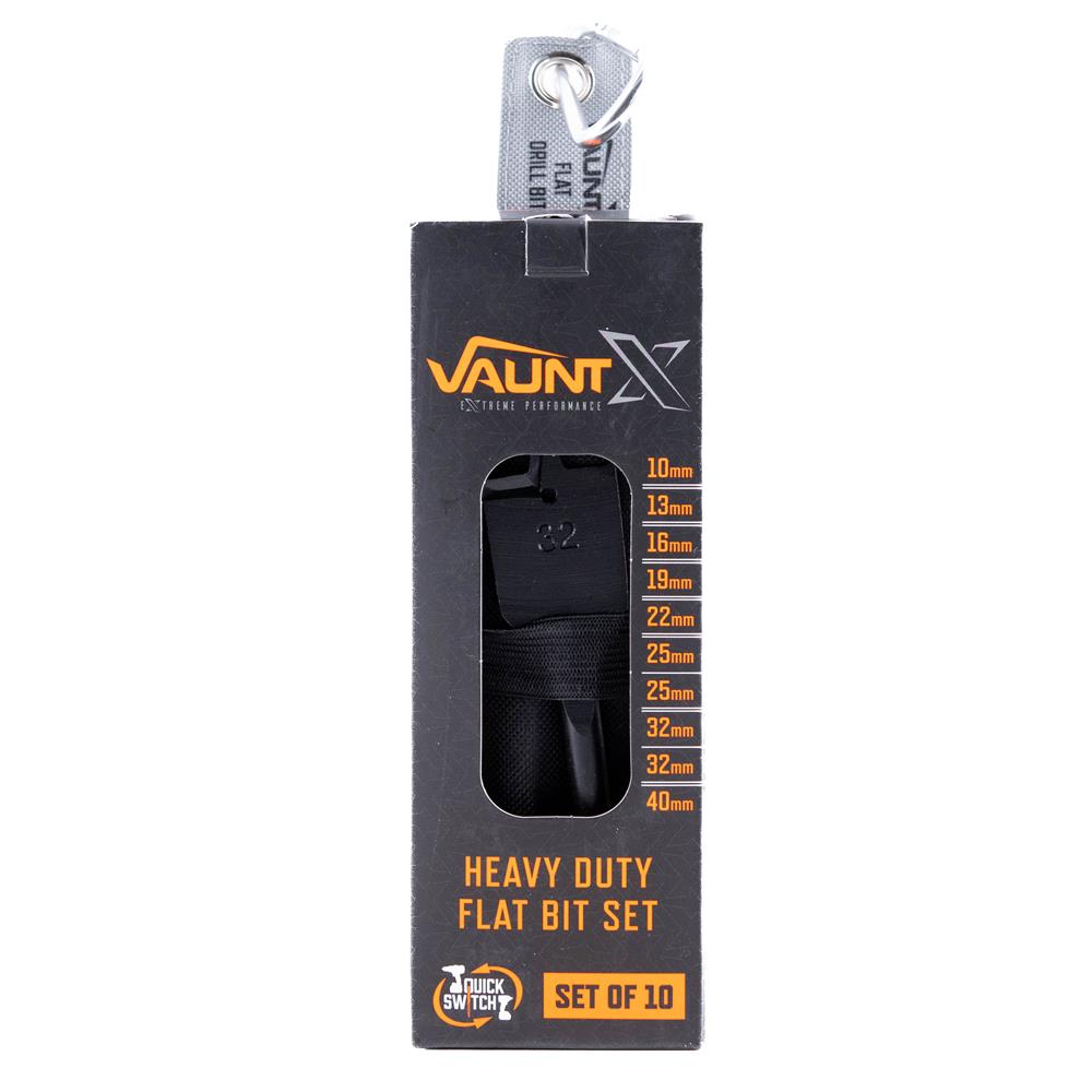 Vaunt X  X1321013 Heavy Duty Flat Bit Set – 10 Piece