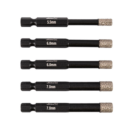 Vaunt X1332015 Vaunt X Wax Filled Diamond Tile Drill Bit Set – 5 Piece