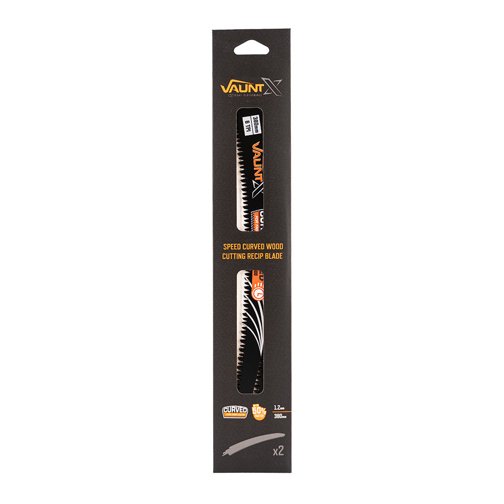 Vaunt X1353025 Vaunt X 380mm Speed Performance Curved Recip Saw Blades for Wood – 2 Pack
