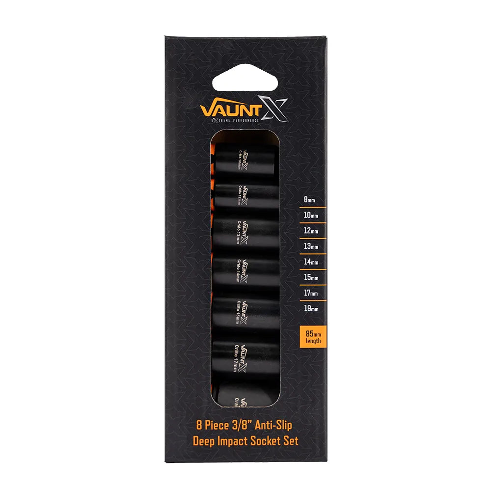 Vaunt X  X1446001 8 Piece 3/8″ Deep Impact Socket Set