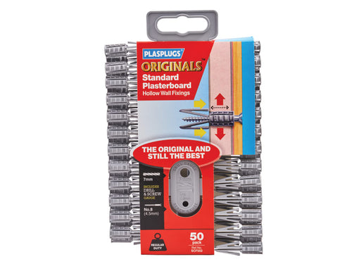 Plasplugs Original Plasterboard Fixings XMS24PLUG5