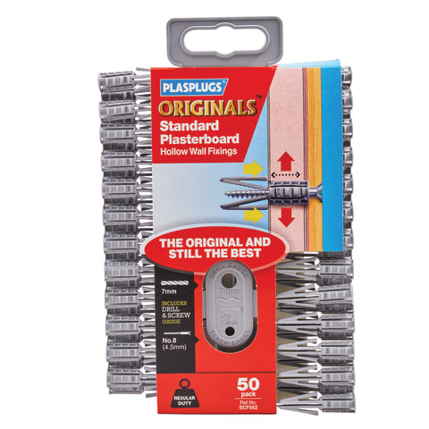Plasplugs Original Plasterboard Fixings XMS24PLUG5