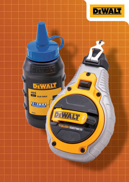 DeWALT XMS25CHALK DWHT Chalk Line & Chalk blue