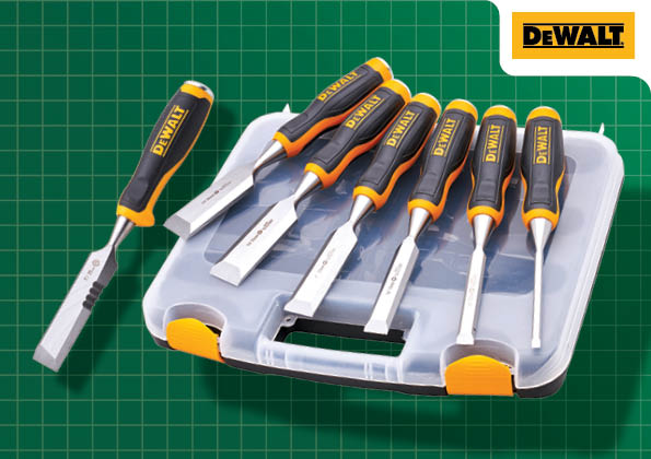 DeWALT XMS25CHISEL DWHT 6Pcs Chisel Set with bonus Wrecking Chisel