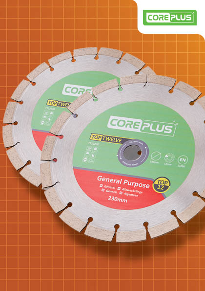 Coreplus XMS25DB230 230mm Diamond Blade Twin Pack