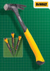 DeWALT XMS25DEWHAM DWHT 20oz Curved Claw Hammer & 3pce Punch Set